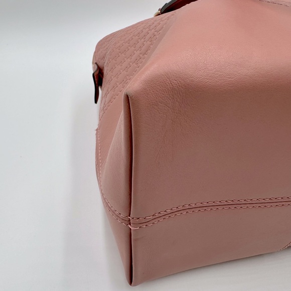 Auth Gucci Soft Pink Micro Guccisima Leather Bree Dome Shoulder Bag Ex++ - Picture 8 of 15